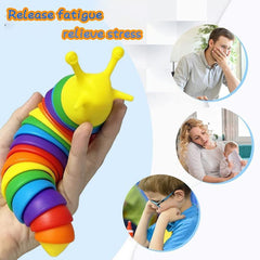 Realistic Slug Insect Toy Joint Toy Fun Crawling Sensory Toy