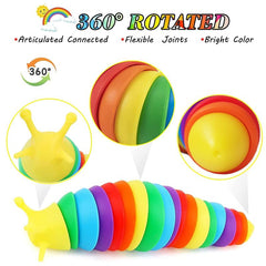Realistic Slug Insect Toy Joint Toy Fun Crawling Sensory Toy
