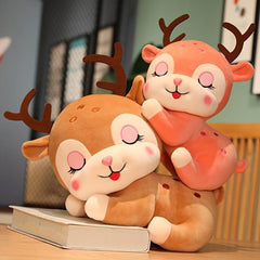 Christmas Deer Plush Toy Stuffed Doll Home Decor Gift - Halloween Thanksgiving