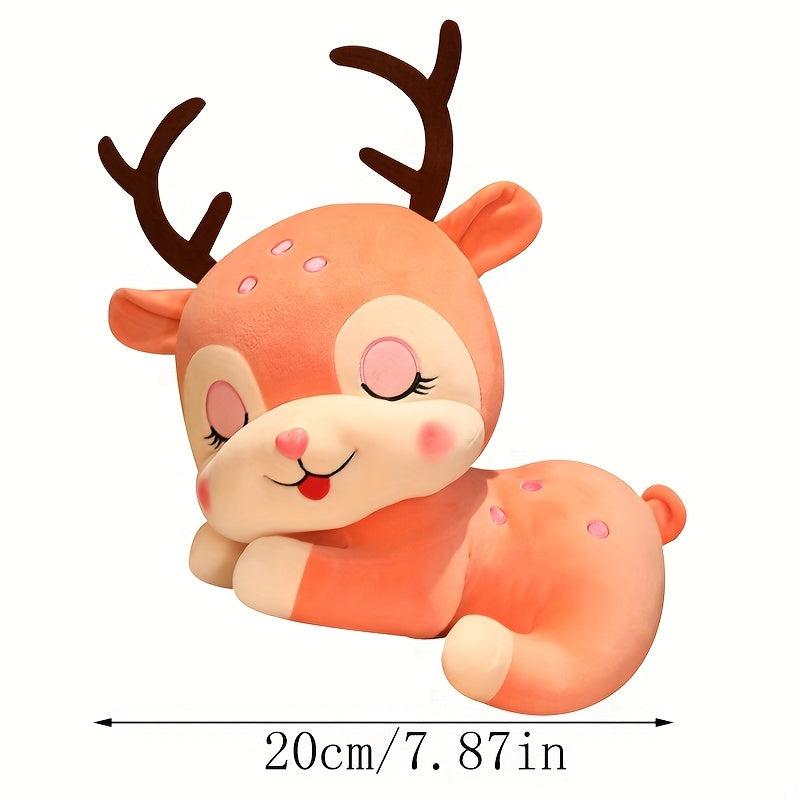 Christmas Deer Plush Toy Stuffed Doll Home Decor Gift - Halloween Thanksgiving