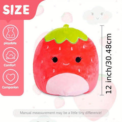 32cm Strawberry Plush Toy Soft Plush Doll Cuddle Plush Pillow