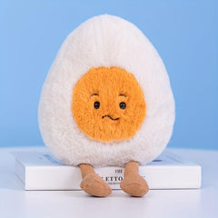 Fluffy Soft Boiled Egg Plush Doll Stuffed Food Emotions Children Toys