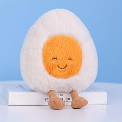 Fluffy Soft Boiled Egg Plush Doll Stuffed Food Emotions Children Toys