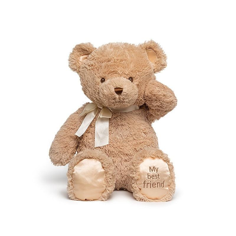 Adorable Teddy Bear Doll with Bow Tie Plush Toy