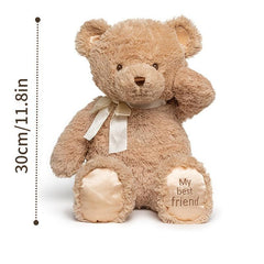 Adorable Teddy Bear Doll with Bow Tie Plush Toy