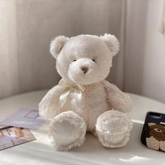 Adorable Teddy Bear Doll with Bow Tie Plush Toy