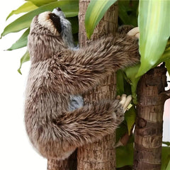 13 78in Simulated Sloth Animal Soft Plush Realistic Three Toed Sloth Plush Toy