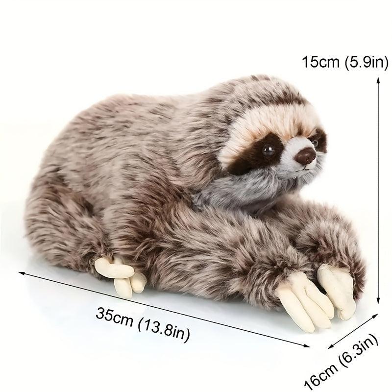 13 78in Simulated Sloth Animal Soft Plush Realistic Three Toed Sloth Plush Toy
