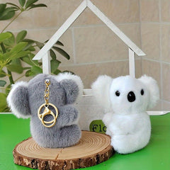 Grey Tree Bag Bear Plush Toy Small Pendant Koala Doll Backpack Ornament