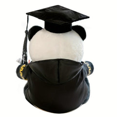 Dr Panda Plush Toy Simulation Hat Panda Cloth Doll Graduation Gift