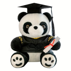 Dr Panda Plush Toy Simulation Hat Panda Cloth Doll Graduation Gift