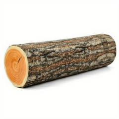 3D Printed Wooden Stump Decorative Pillow for Home Office Car