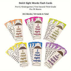 315 Sight Words Cards Flash Cards for Kids Vocabulary Building