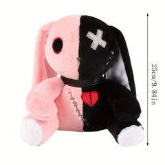 Creepy Gothic Bunny Plush Horror Doll for Halloween