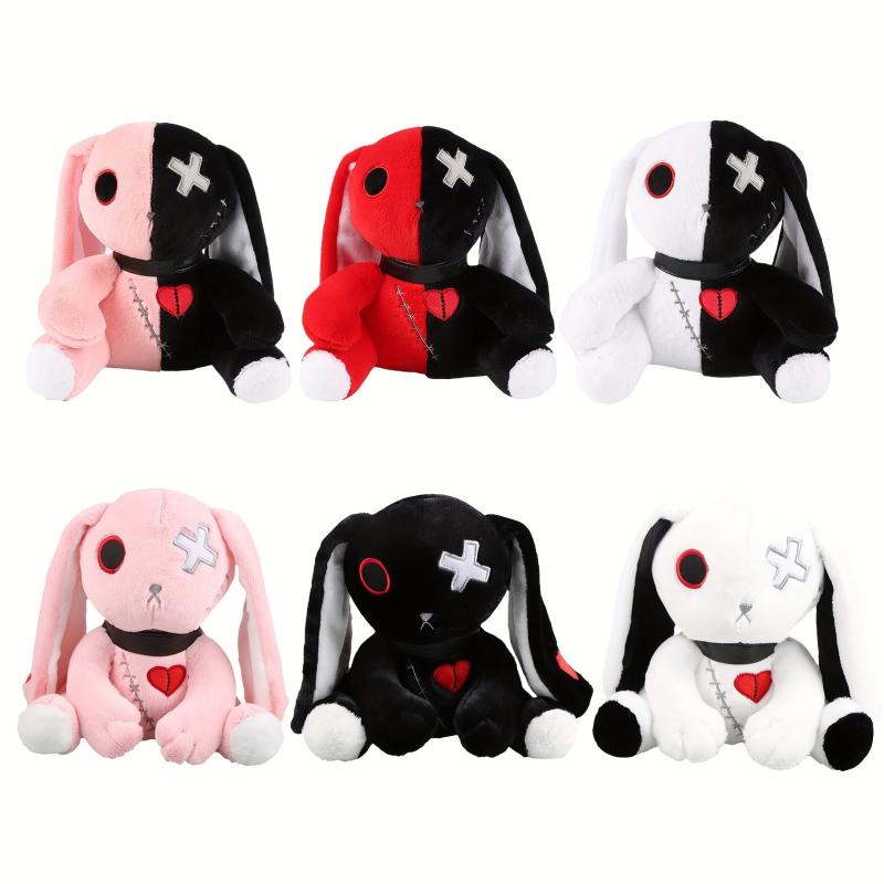 Creepy Gothic Bunny Plush Horror Doll for Halloween