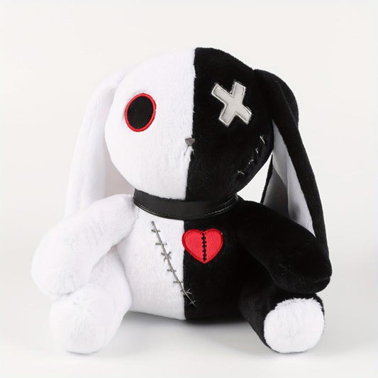 Creepy Gothic Bunny Plush Horror Doll for Halloween