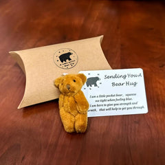Mini Plush Stuffed Bears - Pocket Hug Token - Long Distance Relationship Gift