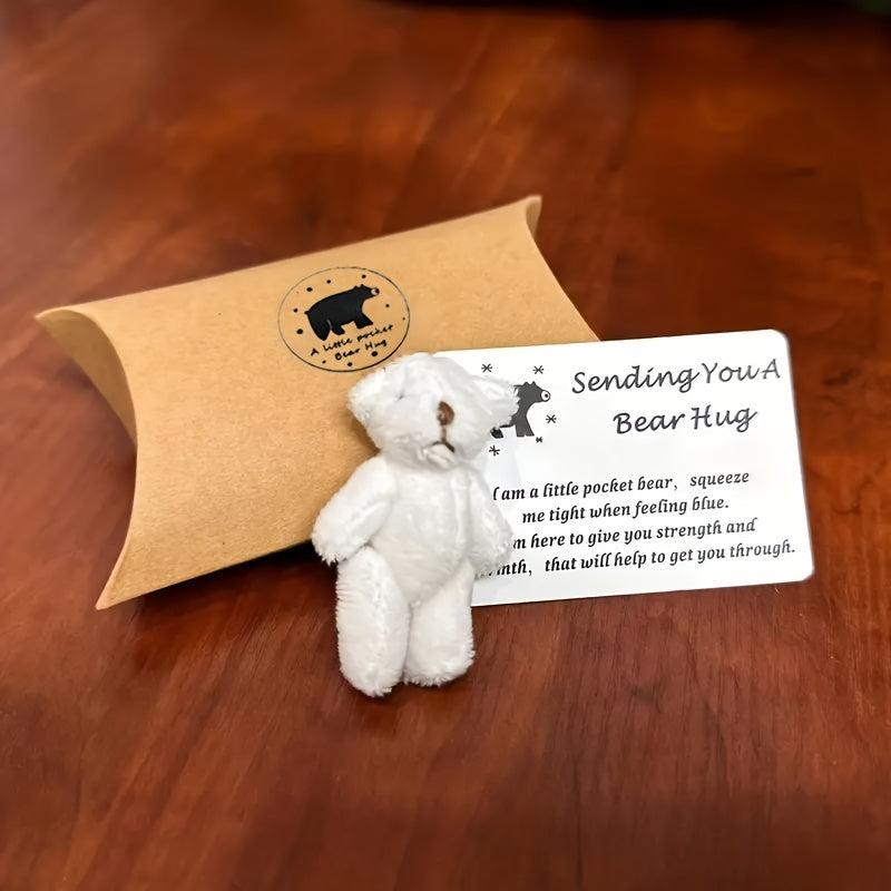Mini Plush Stuffed Bears - Pocket Hug Token - Long Distance Relationship Gift