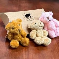 Mini Plush Stuffed Bears - Pocket Hug Token - Long Distance Relationship Gift