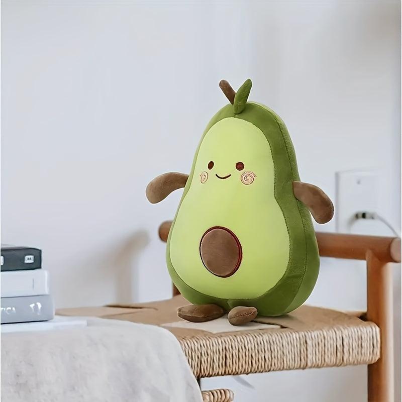Cuddly Avocado Plush Toy Stuffed Fruit Pillow for Home Decor & Parties