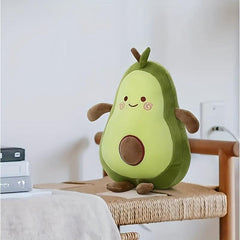 Cuddly Avocado Plush Toy Stuffed Fruit Pillow for Home Decor & Parties
