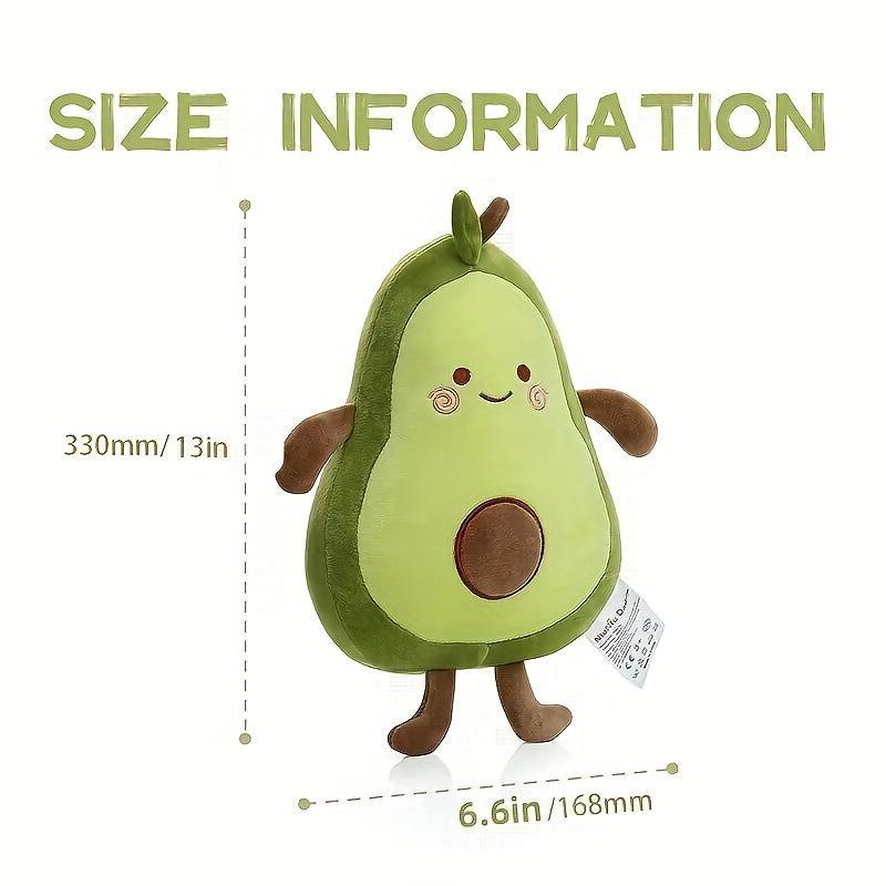 Cuddly Avocado Plush Toy Stuffed Fruit Pillow for Home Decor & Parties