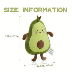 Cuddly Avocado Plush Toy Stuffed Fruit Pillow for Home Decor & Parties