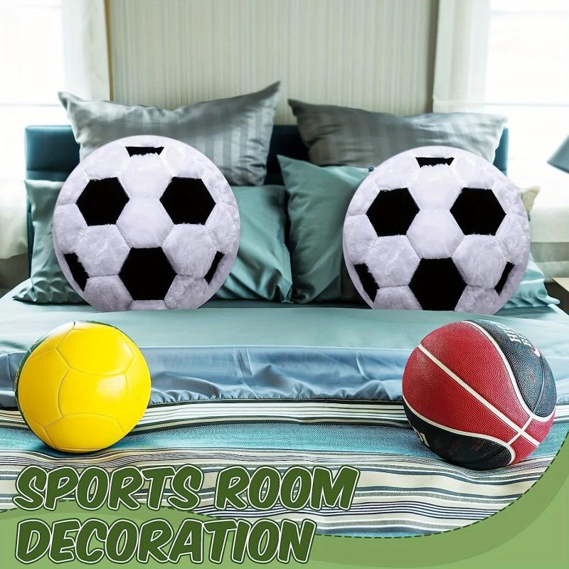 Plush Football Cushion Throw Pillow Home Decor Fans Gift