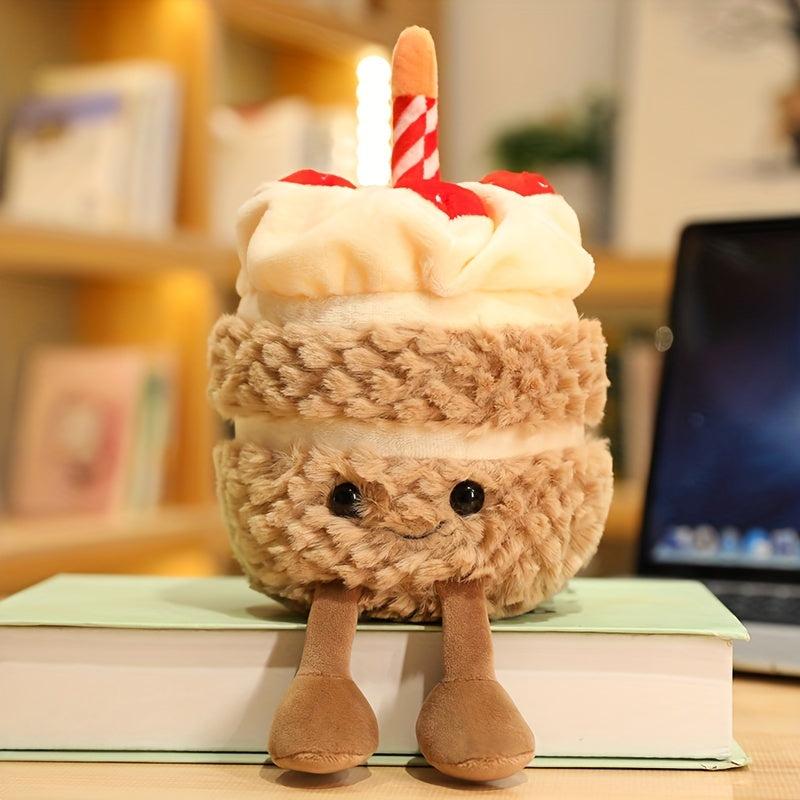 Soft Birthday Cake Doll Pillow Plush Toy for Boys & Girls