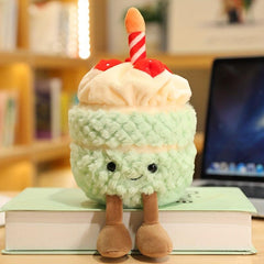 Soft Birthday Cake Doll Pillow Plush Toy for Boys & Girls
