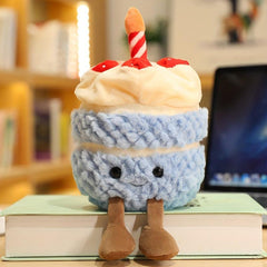 Soft Birthday Cake Doll Pillow Plush Toy for Boys & Girls