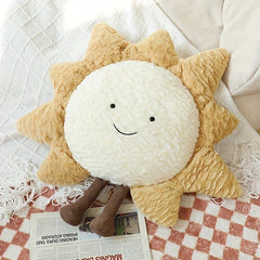 Sun Plush Pillow & Stuffed Star & Moon Toy Set