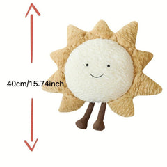 Sun Plush Pillow & Stuffed Star & Moon Toy Set