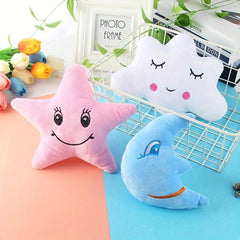 Plush Moon Star Cloud Shaped Pillow Pink Room Chair Decor