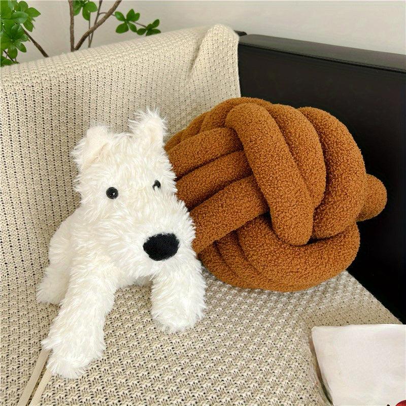 West Highland Puppy Doll Plush Dog Play Doll Heart Gift Healing Toy