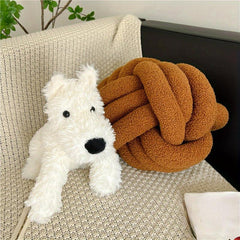 West Highland Puppy Doll Plush Dog Play Doll Heart Gift Healing Toy