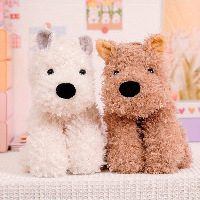 West Highland Puppy Doll Plush Dog Play Doll Heart Gift Healing Toy
