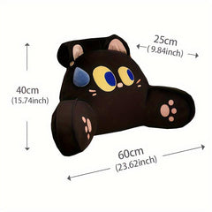 Cartoon Cat & Puppy Bedside Cushion Soft Bag Backrest Holiday Gift Pillow