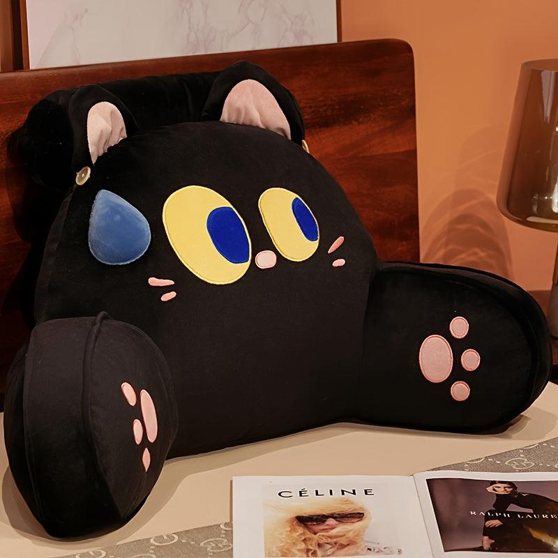 Cartoon Cat & Puppy Bedside Cushion Soft Bag Backrest Holiday Gift Pillow