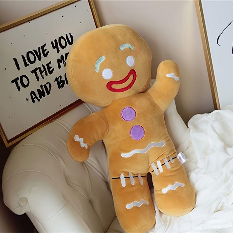 Christmas Gingerbread Man Doll Plush Toy Pillow Home Decoration Gift