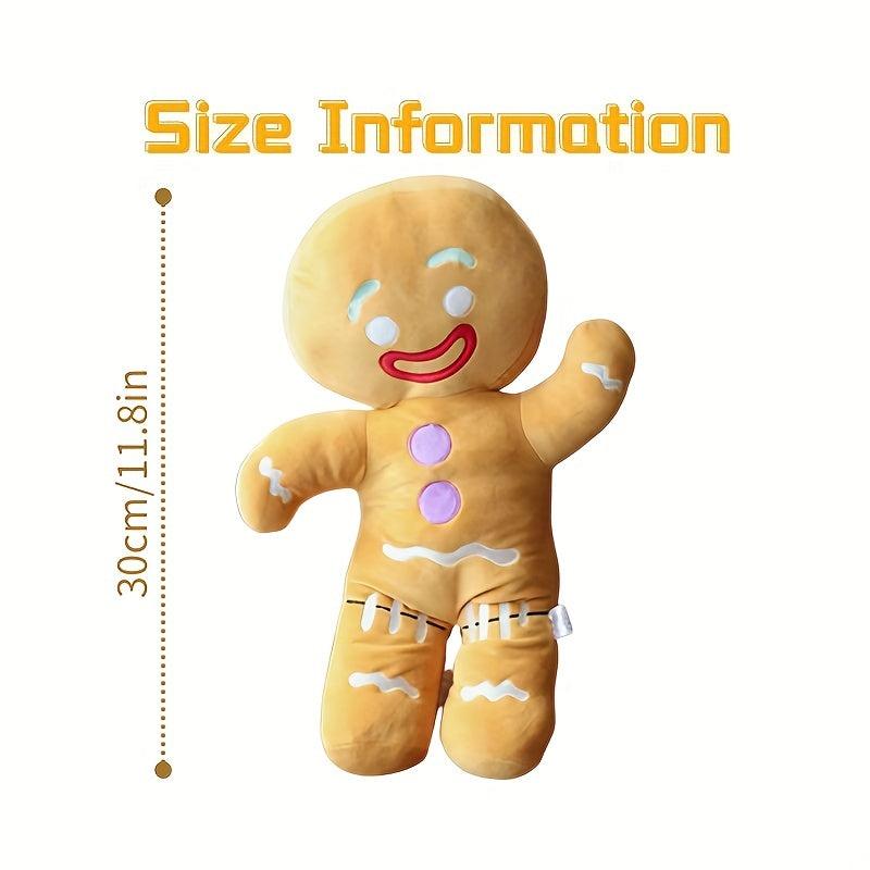Christmas Gingerbread Man Doll Plush Toy Pillow Home Decoration Gift