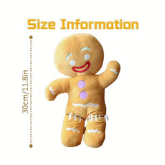 Christmas Gingerbread Man Doll Plush Toy Pillow Home Decoration Gift