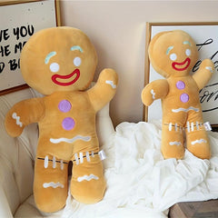 Christmas Gingerbread Man Doll Plush Toy Pillow Home Decoration Gift