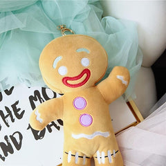 Christmas Gingerbread Man Doll Plush Toy Pillow Home Decoration Gift