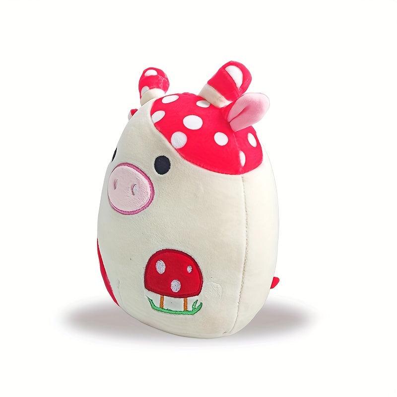 Cow Plush Pillow Stuffed Animals Soft Mushroom Plush