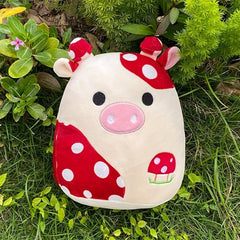 Cow Plush Pillow Stuffed Animals Soft Mushroom Plush
