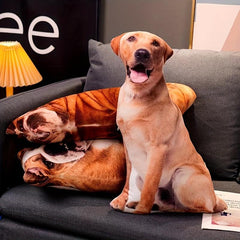 3D Cartoon Dog Throw Pillows - Home Decor & Toy