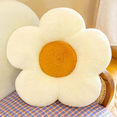 Rabbit Hair Flower Sofa Cushion Plush Toy