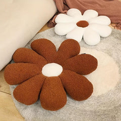 8in Plush Pink Flower Cushion for Kids Bedroom Decor