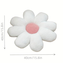 8in Plush Pink Flower Cushion for Kids Bedroom Decor